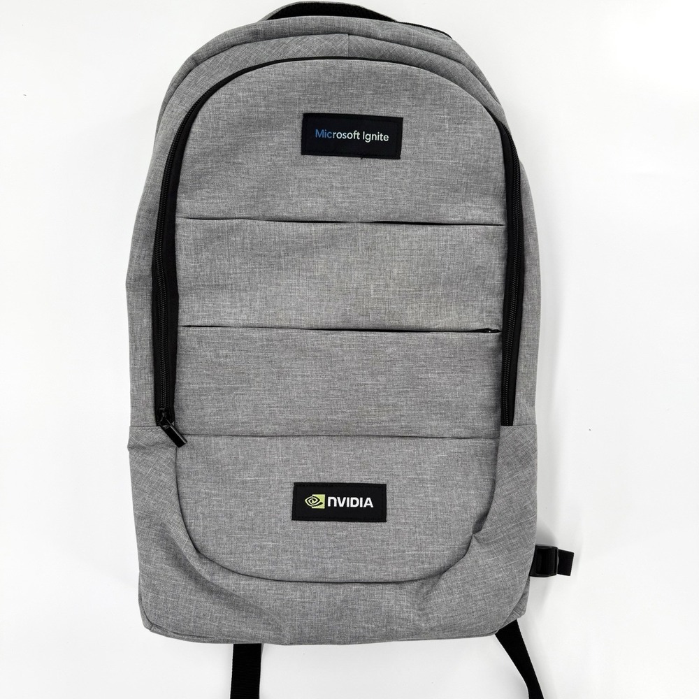 Microsoft Ignite Nvidia Branded Padded Laptop Charging Backpack